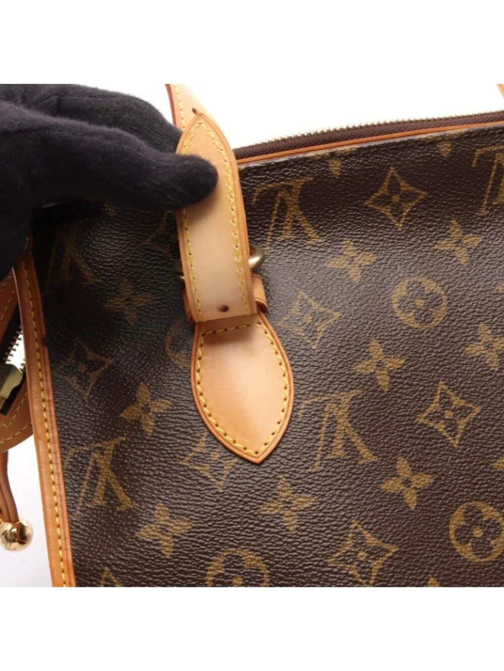 Louis Vuitton Tote Bag Popincourt Monogram Canvas Leather Povincourt